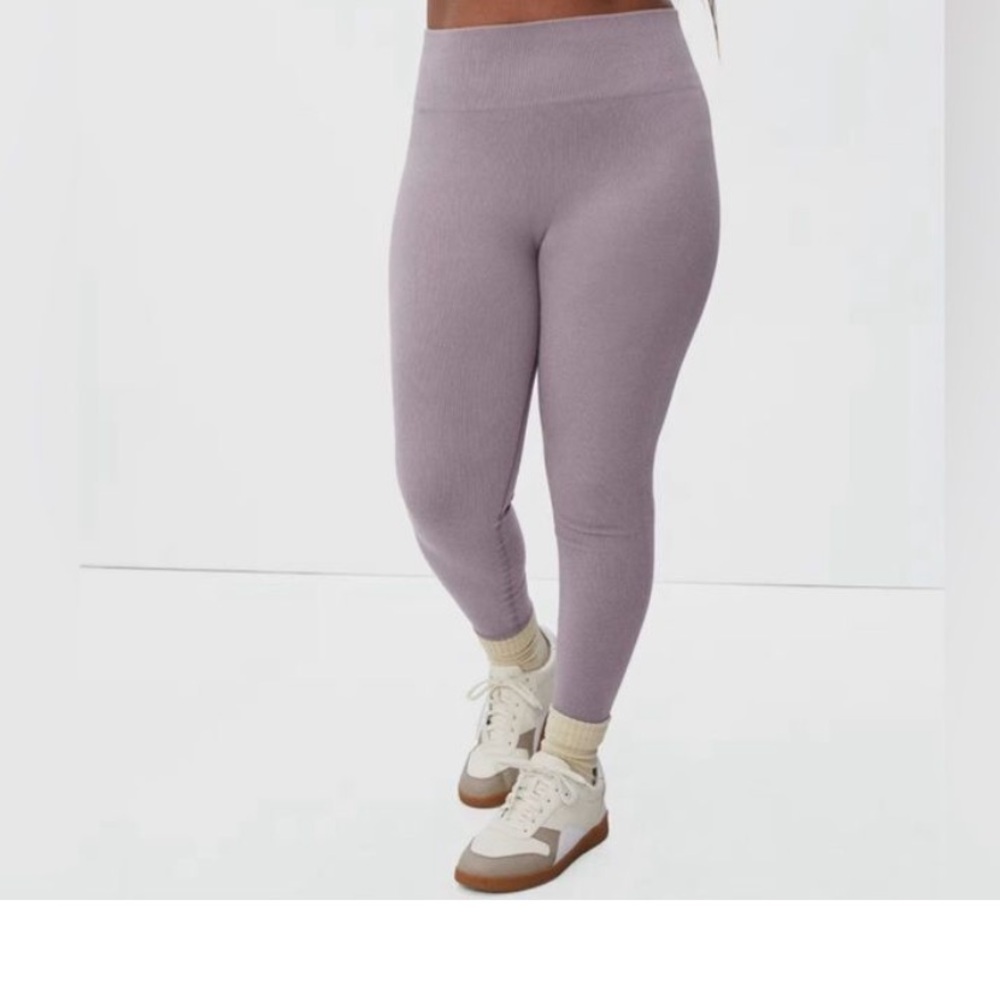 Everlane Purple High-Waisted Leggings